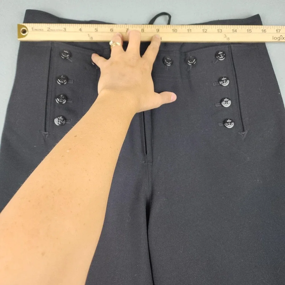 US Navy Sailer Cracker Jack Pants Mens 32R Dress Uniform Wide Leg 13 Button